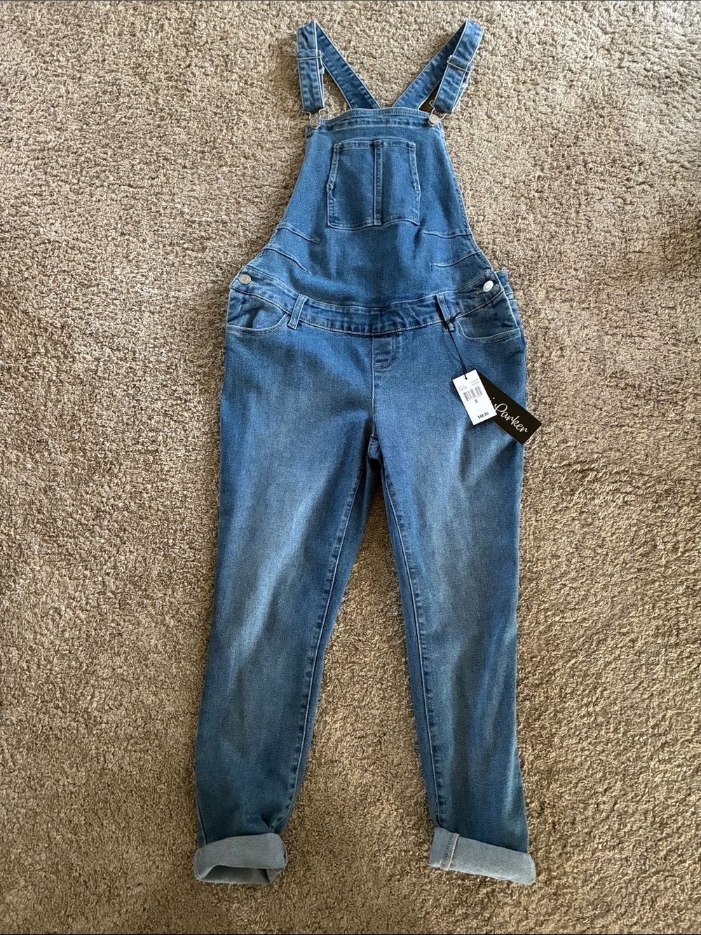 Maternity Women's Overalls with Rolled Cuffs